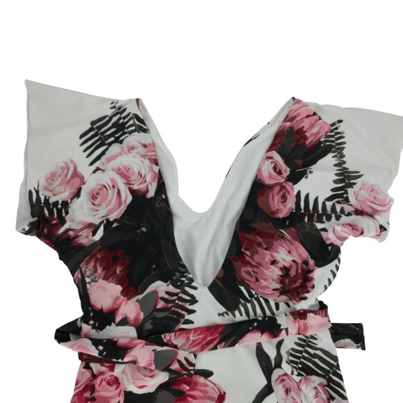 Albion Swimsuit One-Piece Desert Rose Cape Feminine Floral Sexy Modest Beach Sun - Picture 5 of 15